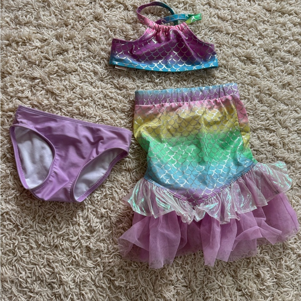 Mermaid Costume Set for Kids - Multicolor